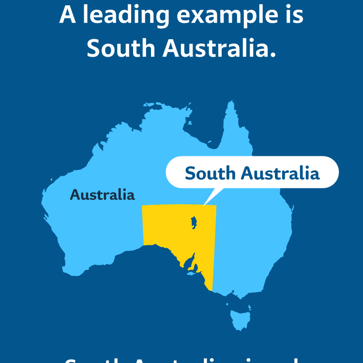 A leading example is South Australia.