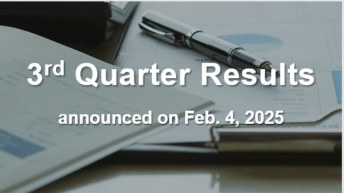 Latest Financial Results Fiscal Year 2021