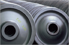 Railway wheels manufactured by Standard Steel, LLC of the U.S.