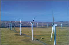 Wind turbine at the Caithness Shepherds Flat Wind Farm (the U.S.)