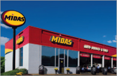 Illustration of a Midas service store