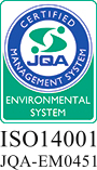 JQA Certified Management System Environmental System ISO14001 JQA-EM0451