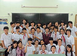 A graduation ceremony for the Japanese language classes